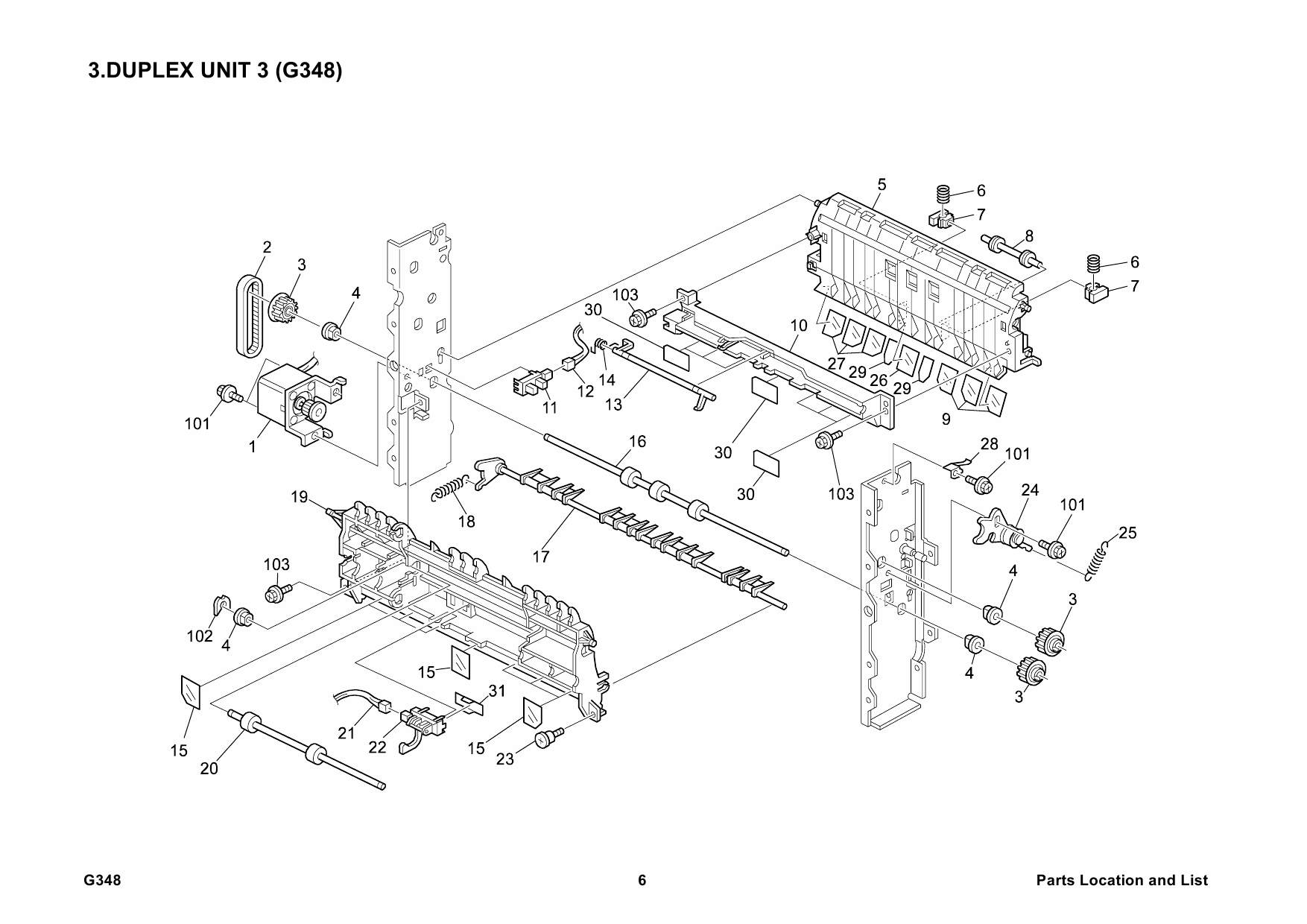 RICOH Options G348 DUPLEX-UNIT-TYPE-7000 Parts Catalog PDF download-3 RICOH Options G348 DUPLEX-UNIT-TYPE-7000 Parts Catalog PDF download-3